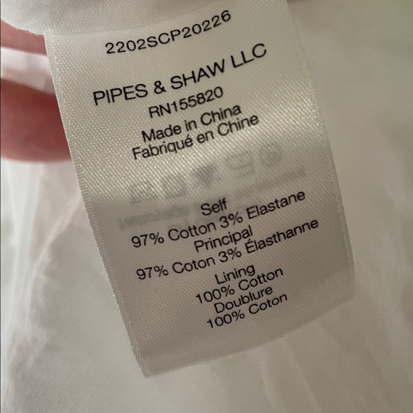 Veronica Beard Torres corset-waist white cotton long sleeve dress - Picture 11 of 11